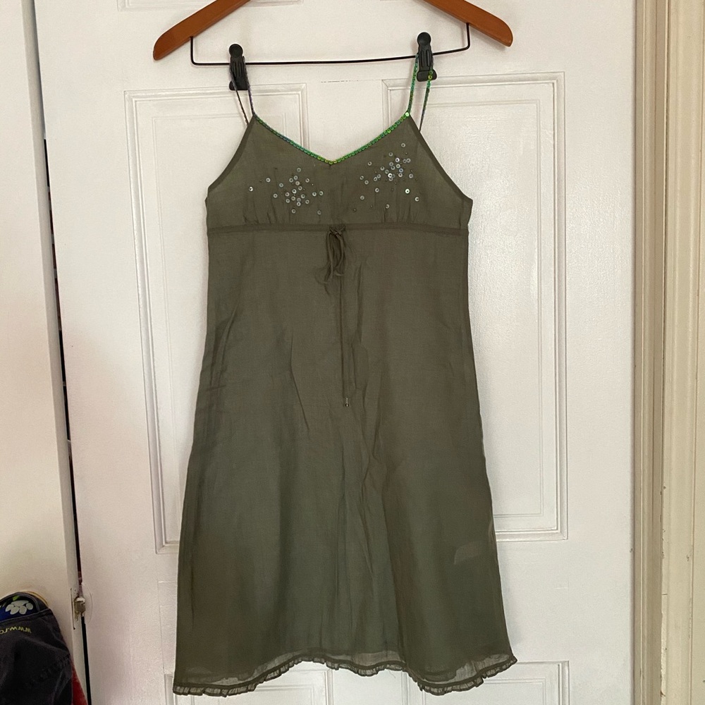 y2k green dress